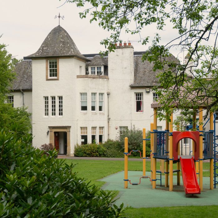 Lots of adults work in the main building, and this is where families and visitors will go when they come to Harmeny.
