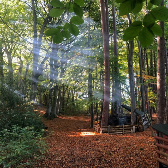 Our Outdoor Education Team helped build the camp, and many of their lessons take place there.
