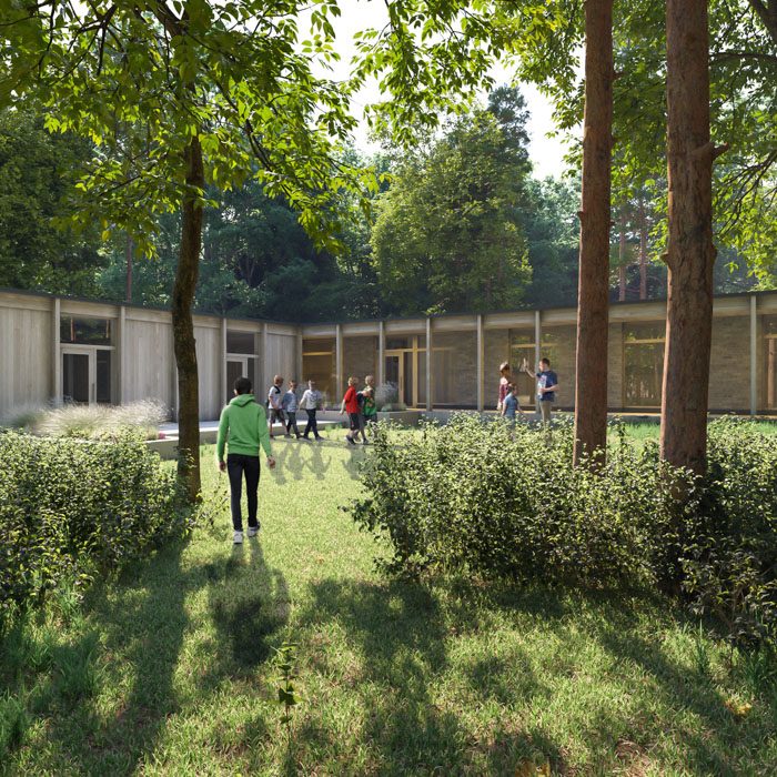 The Learning Hub will be a new education building, finished in late 2023. There will be therapeutic and art spaces.